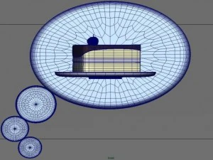 ケーキ 3Dモデル