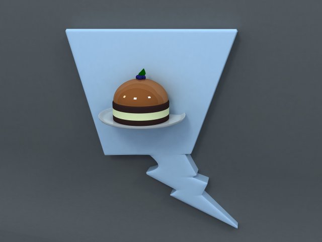 caramelcake 3D Модель .c4d .max .obj .3ds .fbx .stl .blend 