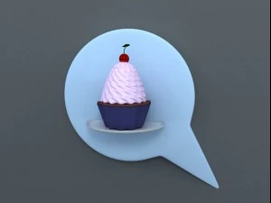 Cupcake 3D मॉडल