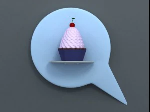 kue mangkuk Model 3D