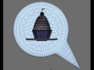 kue mangkuk Model 3D