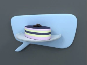 ciastko orzechowe Model 3D