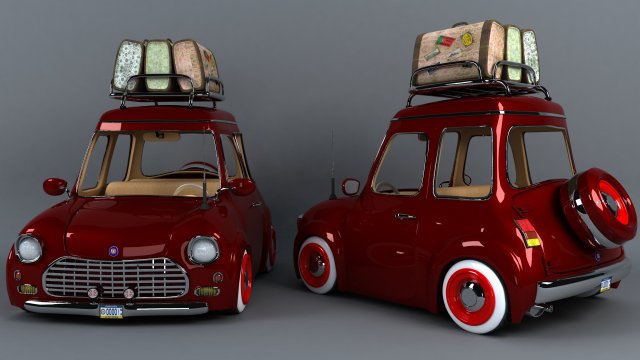 fiat 3D 模型 .c4d .max .obj .3ds .fbx .stl .blend 