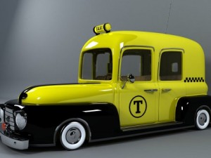 old taxi 3D Model