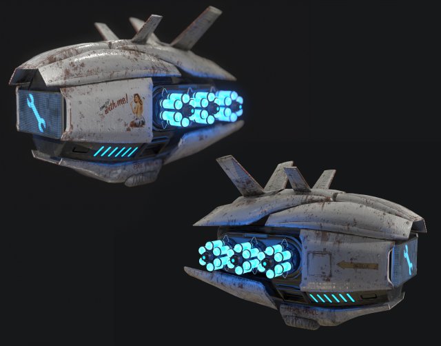 repair drone Model 3D .c4d .max .obj .3ds .fbx .stl .blend 
