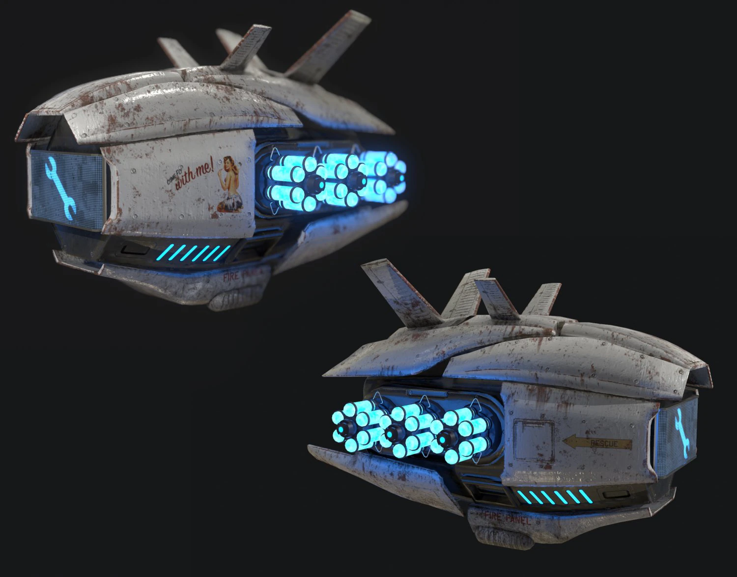 onarım drone 3D Model .c4d .max .obj .3ds .fbx .stl .blend 