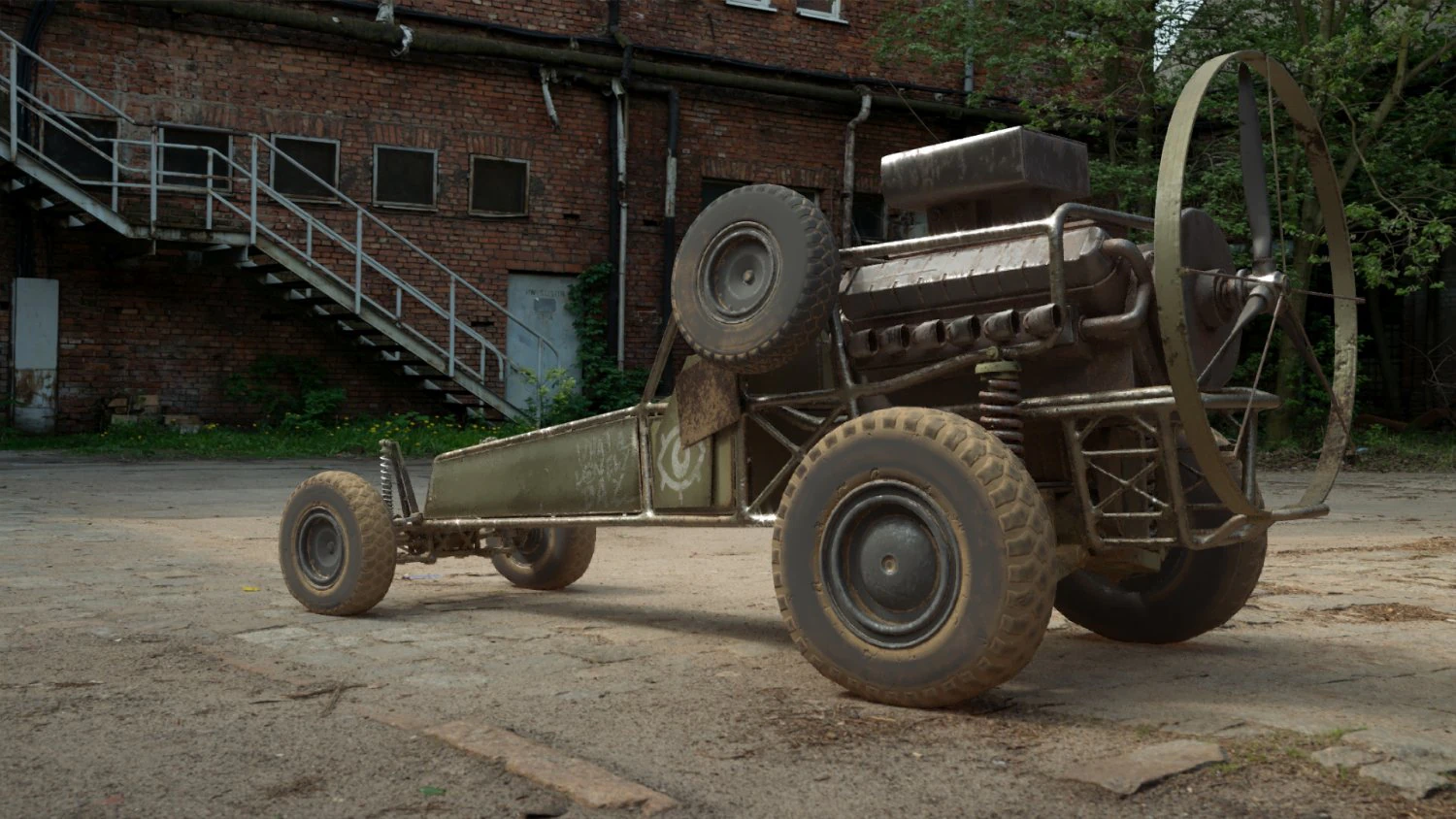 db-5 scout vehicle 3D Model .c4d .max .obj .3ds .fbx .stl .blend