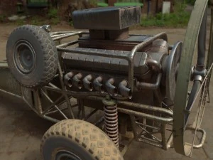 db-5 scout vehicle 3D Model