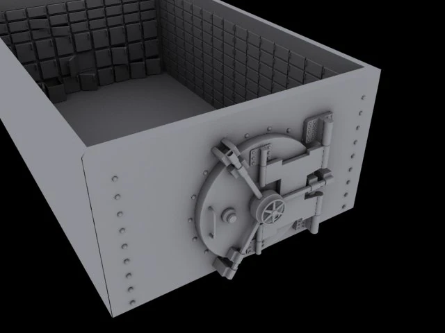 safe 3D Model .c4d .max .obj .3ds .fbx .stl .blend 