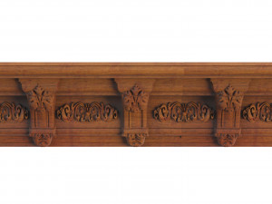 classical wooden ceiling carved cnc 3d 3D Model