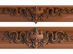 classical wooden ceiling carved cnc 3d 3D Model