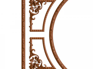 classical wooden ceiling carved cnc 3d 3D Model