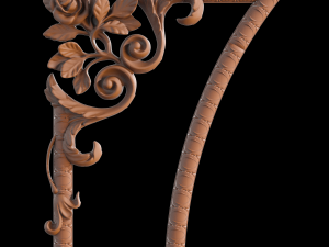 classical wooden ceiling carved cnc 3d 3D Model