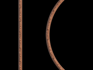 classical wooden ceiling carved cnc 3d 3D Model