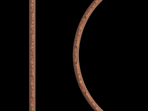 classical wooden ceiling carved cnc 3d 3D Model