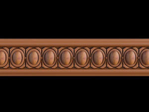 classical wooden ceiling carved cnc 3d 3D Model