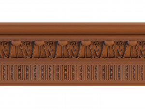 classical wooden ceiling carved cnc 3d 3D Model