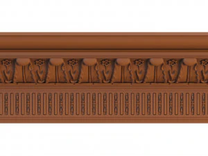classical wooden ceiling carved cnc 3d 3D Model