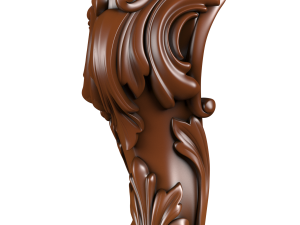 luxury armchair classic for cnc 3d 3D Model