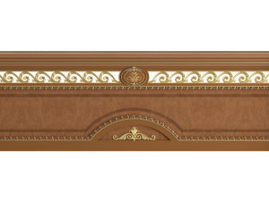 classical bed - 1 european style cnc carving 3D 모델