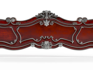 classical bed - 02 european style cnc carving 3D मॉडल