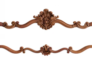classical bed - 03 european style cnc carving 3D Model