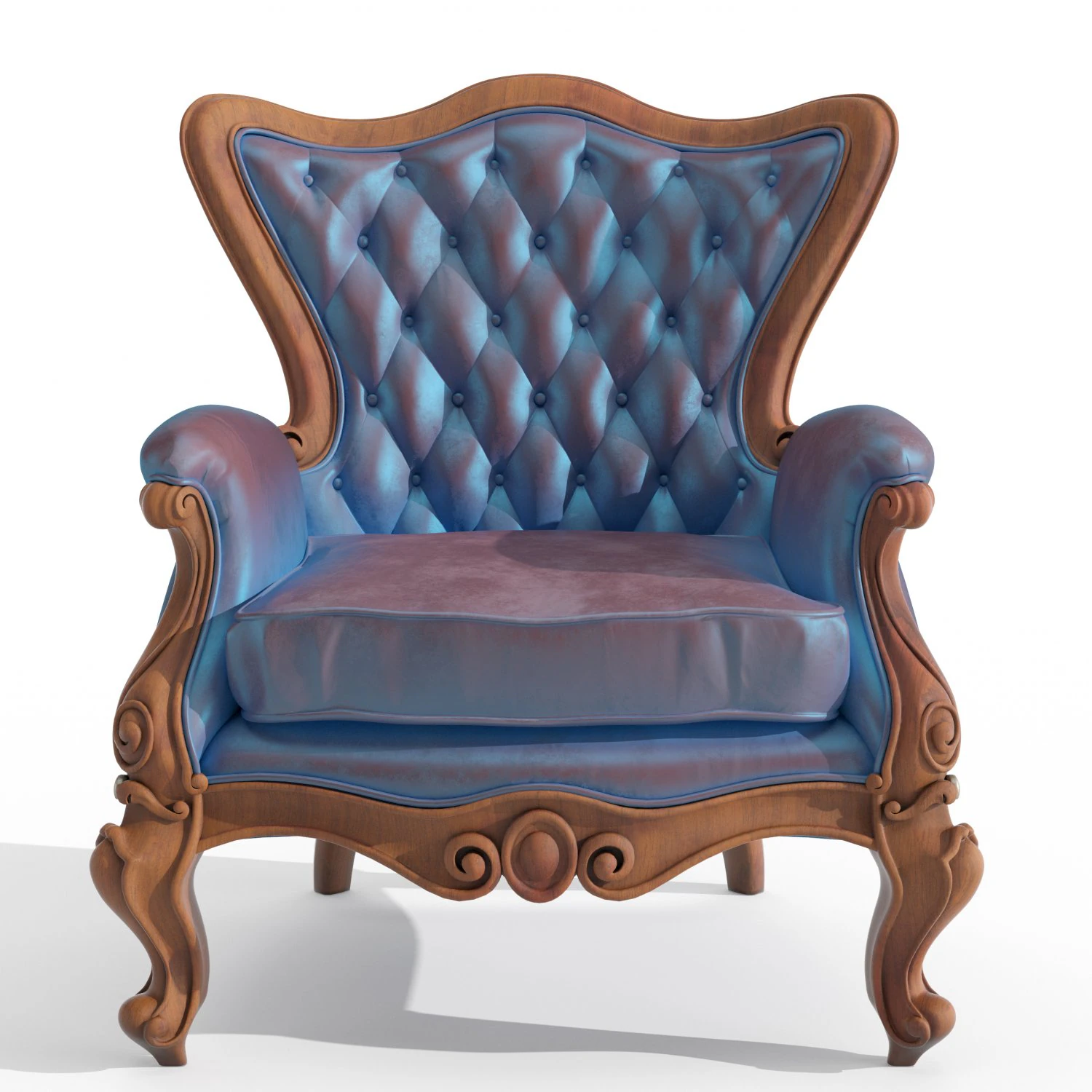 sample cnc carving classic sofa 02 3D Model .c4d .max .obj .3ds .fbx .stl .blend 