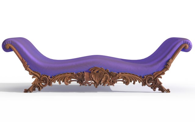 sample cnc carving classic bench 01 Modèle 3D .c4d .max .obj .3ds .fbx .stl .blend 