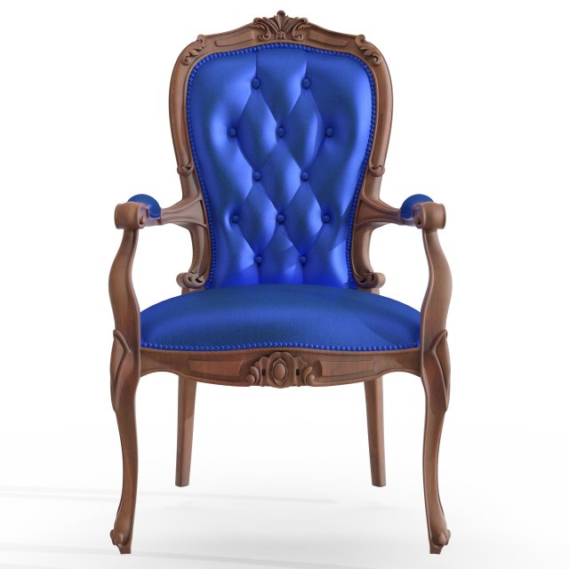 vintage carved cnc chair 01 Modèle 3D .c4d .max .obj .3ds .fbx .stl .blend 