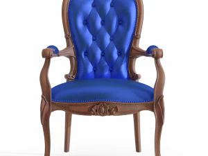 zabytkowe rzeźbione krzesło CNC 01 Model 3D