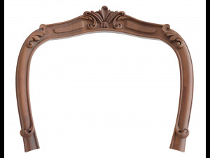 vintage carved cnc chair 01 Modèle 3D
