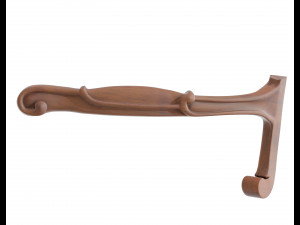 vintage carved cnc chair 01 Modèle 3D