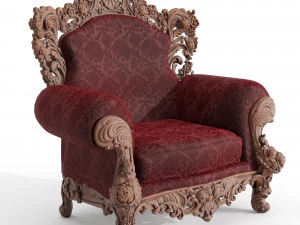 échantillon de canapé classique de sculpture CNC 03 Modèle 3D