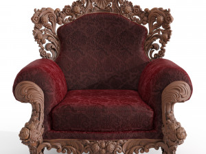 sample cnc carving classic sofa 03 3D 模型
