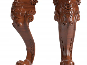 table and chairs and carvers cnc engraving 2 3D Model