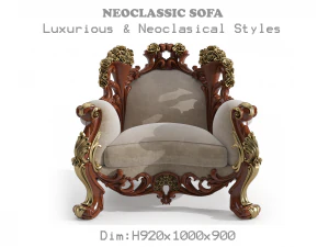 contoh sofa klasik ukir cnc 05 Model 3D