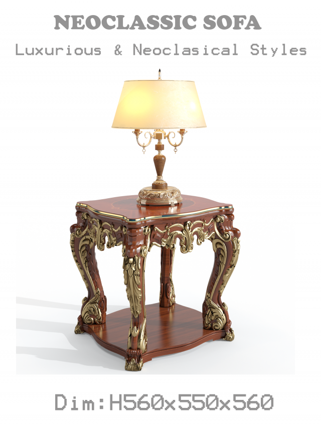 sample cnc carving classic table 01 Model 3D .c4d .max .obj .3ds .fbx .stl .blend 