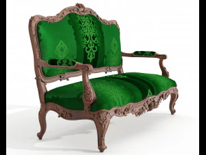 table and chairs and carvers cnc engraving 3 3D Model