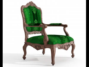table and chairs and carvers cnc engraving 3 3D Model