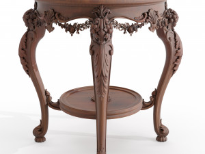 table and chairs and carvers cnc engraving 3 Model 3D