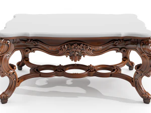 table and chairs and carvers cnc engraving 3 3D Model