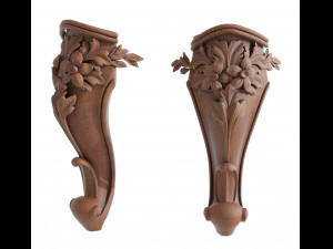 table and chairs and carvers cnc engraving 3 3D Model