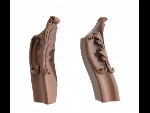 table and chairs and carvers cnc engraving 3 3D Model