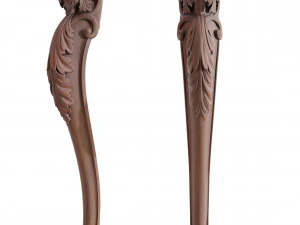 table and chairs and carvers cnc engraving 3 3D Model