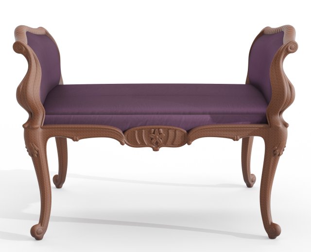 sample cnc carving classic bench 02 3D-Modell .c4d .max .obj .3ds .fbx .stl .blend 