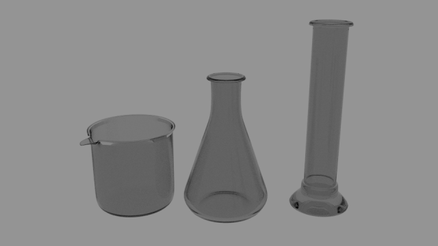 chemical glassware 3Dモデル .c4d .max .obj .3ds .fbx .stl .blend