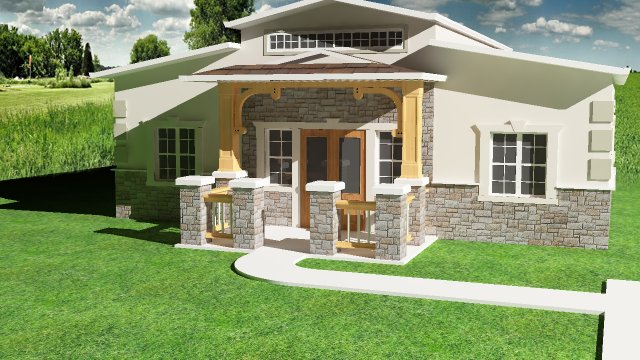 house Modèle 3D .c4d .max .obj .3ds .fbx .stl .blend 