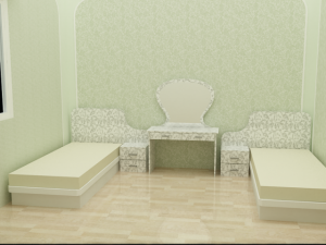 3d bedroom Modelo 3D
