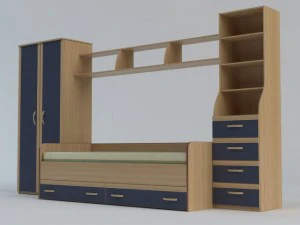 bedroom childrens 3D Model