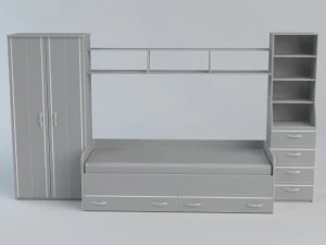 bedroom childrens 3D Model